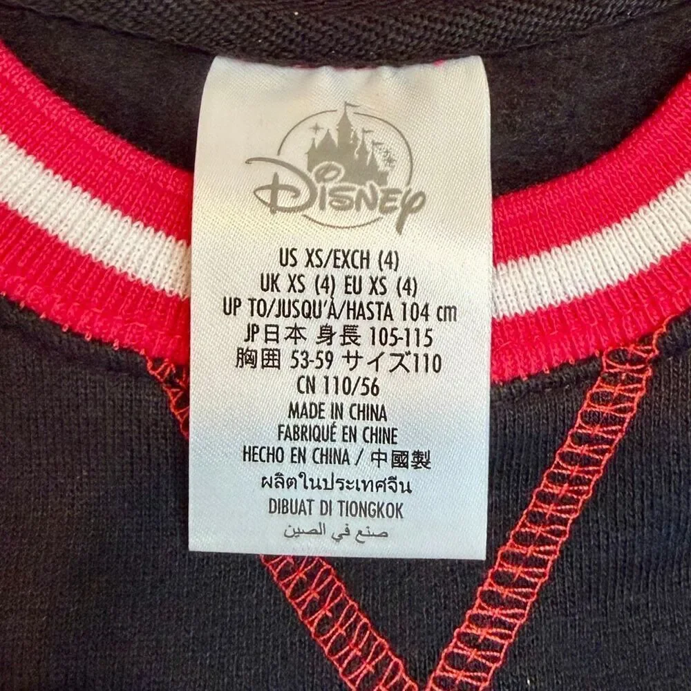 Mickey Mouse Holiday Sweatshirt Kids Disney Parks NWT Size 4 Christmas Girl/Boy